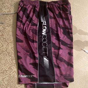 Flow Society LAX athletic L shorts